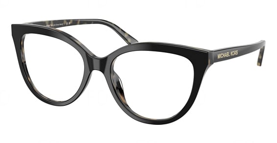 Michael Kors MK4162 GREAT ABACO - Black Amber Tort, Plastic, Mixed Shapes frame