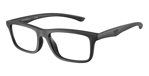 Emporio Armani EA3285U - Matte Black, Acetate, Mixed Shapes frame