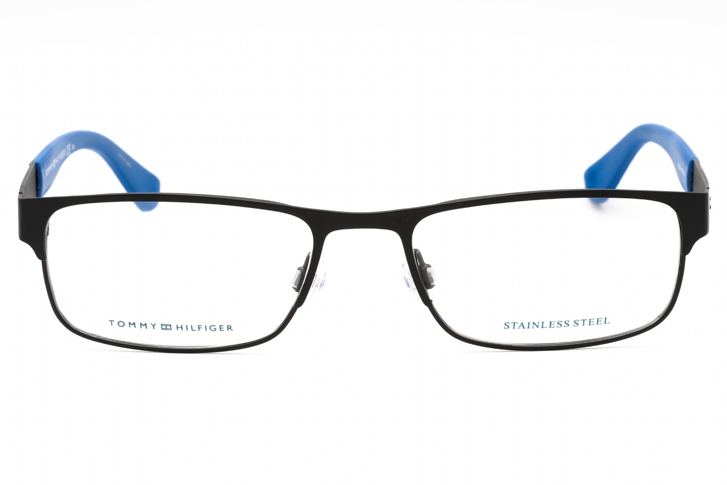 Tommy Hilfiger Th 1523 - Matte Black, Metal, Rectangle frame