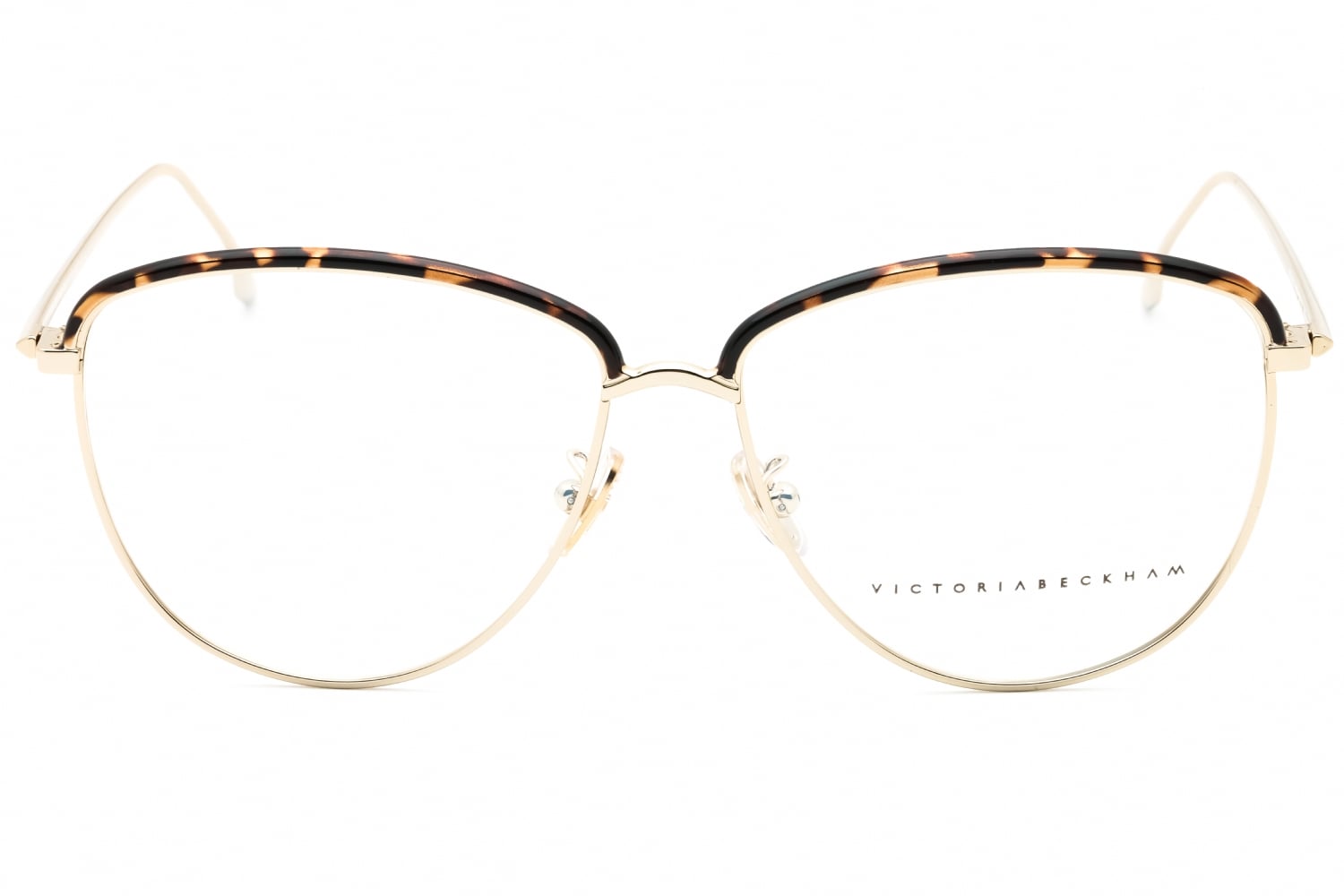 Victoria Beckham VB2100 - Gold/tortoise, Metal, Oval frame