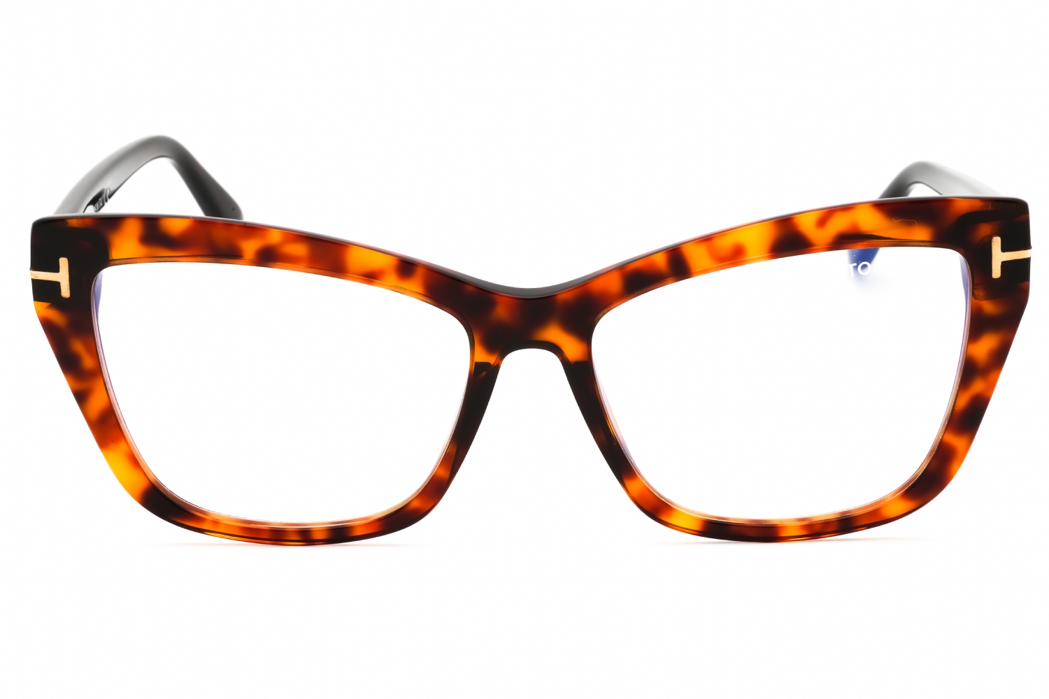 Tom Ford FT5826-B - Dark Havana/clear, Acetate, Cat Eye frame