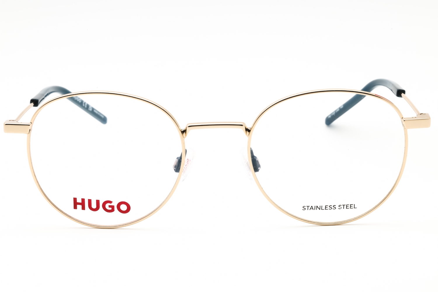 HUGO HG 1122 - Gold Blue, Metal, Round frame