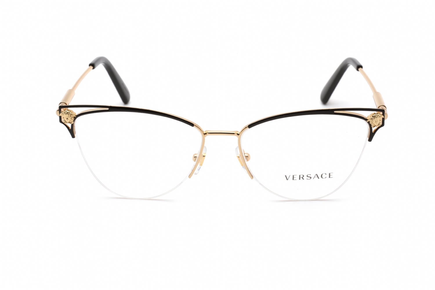 Versace 0VE1280 - Gold/black, Metal, Rectangle frame