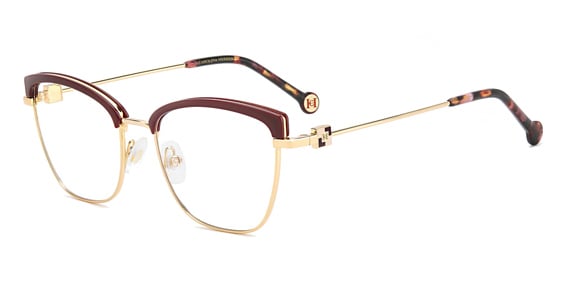 Carolina Herrera HER 0243 - Burg Gold, Stainless Steel, Rectangle frame