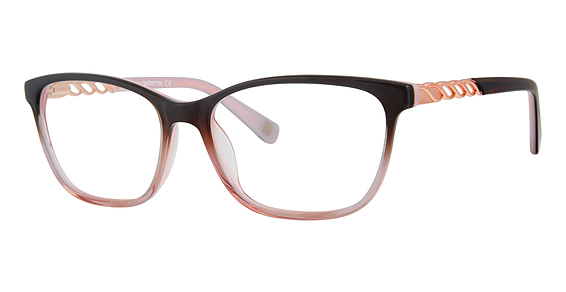 Liz Claiborne L 648 - Shaded Grey Pink, Acetate, Rectangle frame