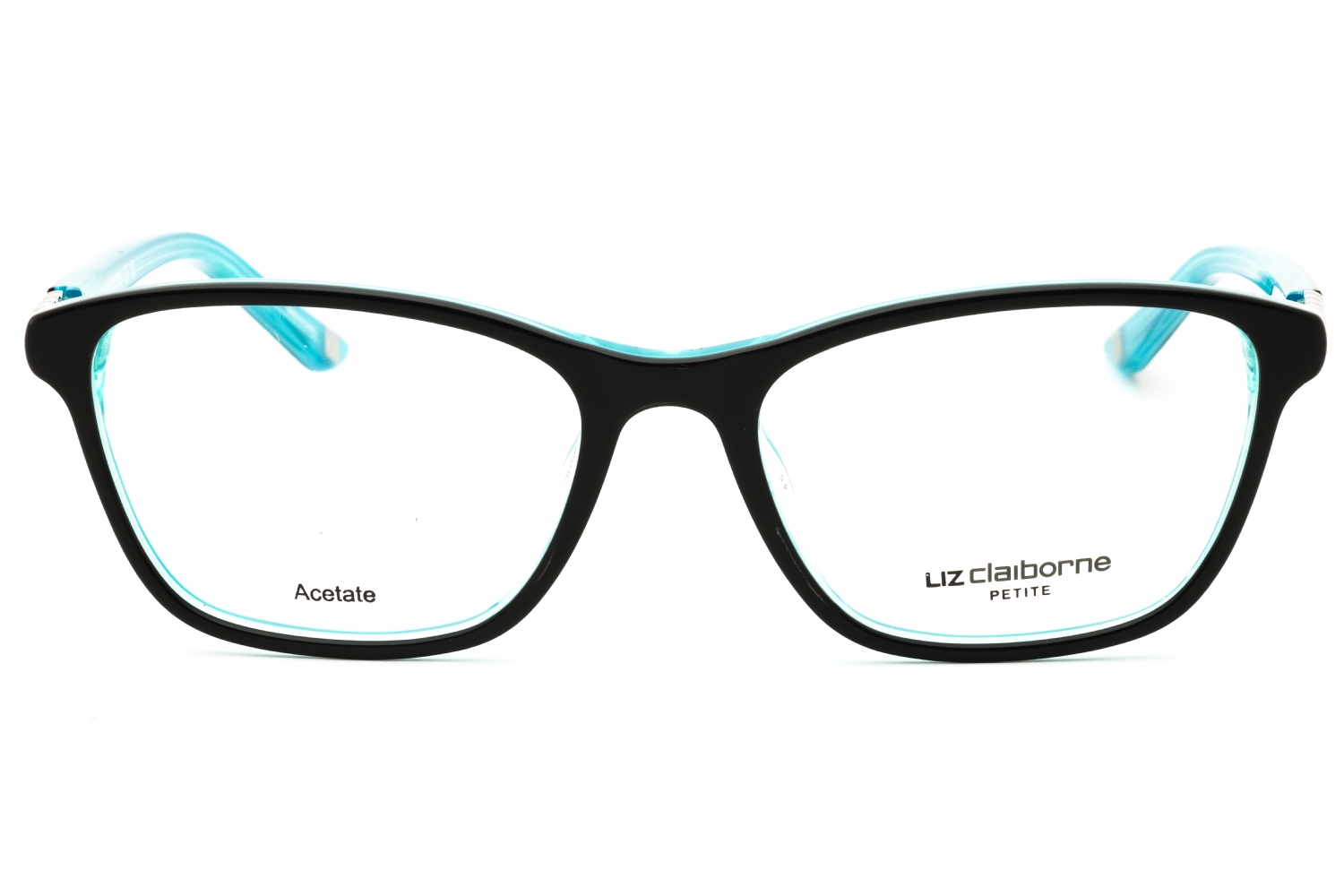 Liz Claiborne L 443 - Black TEA, Acetate, Rectangle frame