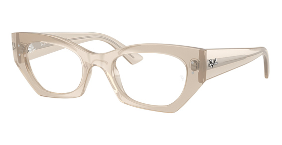 Ray-Ban RX7330 ZENA - Shiny Cloudy Warm White, Acetate, Cat Eye frame