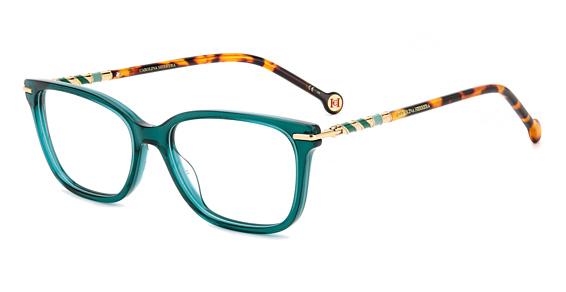Carolina Herrera HER 0097 - Green Havana, Acetate, Rectangle frame