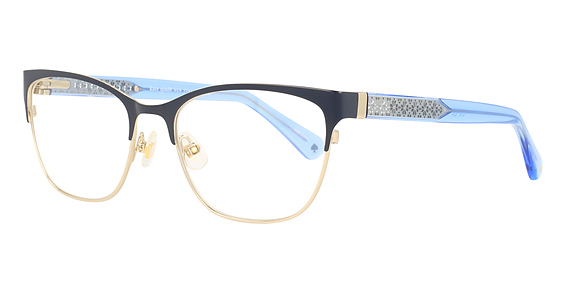 Kate Spade Charlee - Blue, Stainless Steel, Rectangle frame