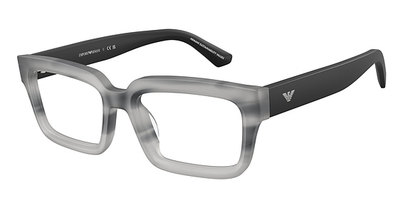 Emporio Armani EA3277U - Matte Striped Havana GRE, Plastic, Mixed Shapes frame
