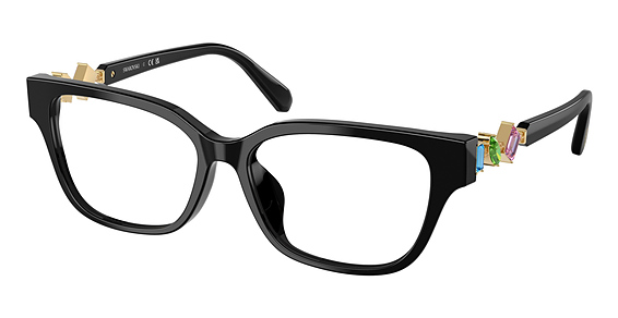 Swarovski SK2049D - Black, Plastic, Oval frame