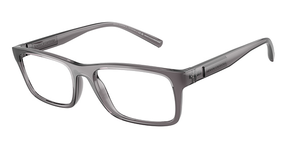 Armani Exchange AX3115 - Shiny Transparent Grey, Acetate, Rectangle frame