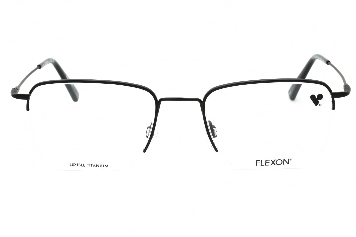 Flexon FLEXON H6041 - Black, Metal, Rectangle frame