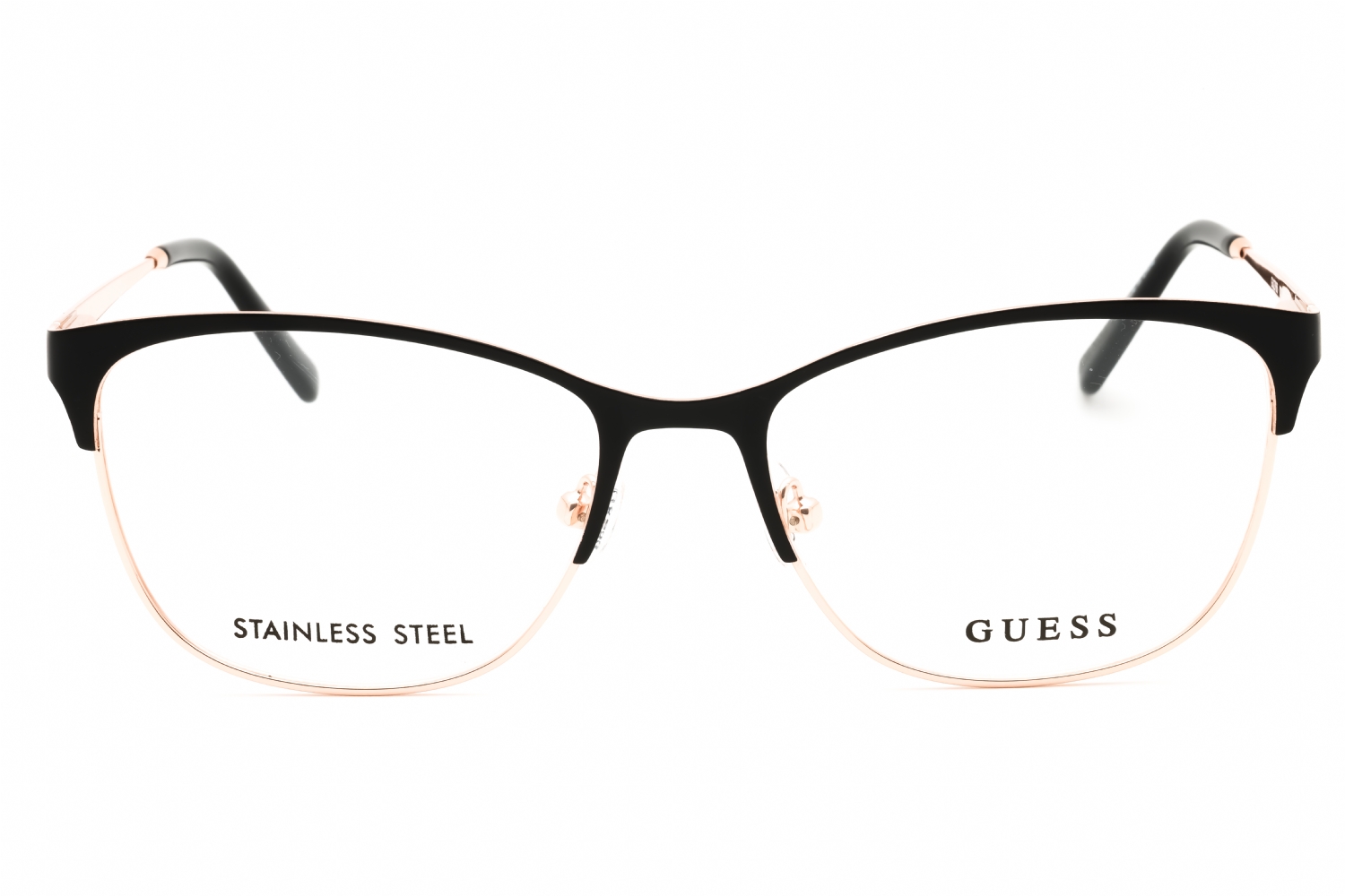Guess GU2766 - Matte Black, Metal, Rectangle frame