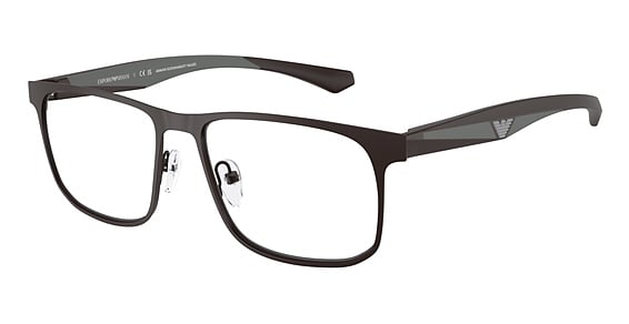 Emporio Armani EA1163 - Matte Brown, Metal, Rectangle frame