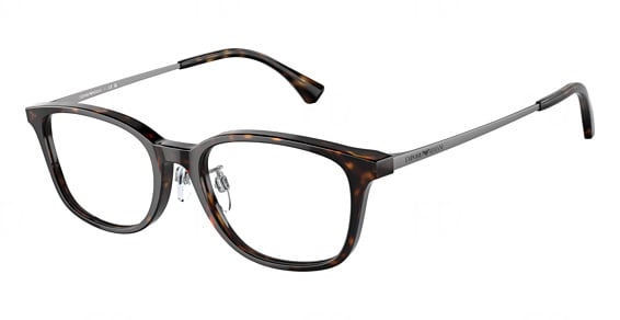 Emporio Armani EA3217D - Shiny Havana, Plastic, Oval frame