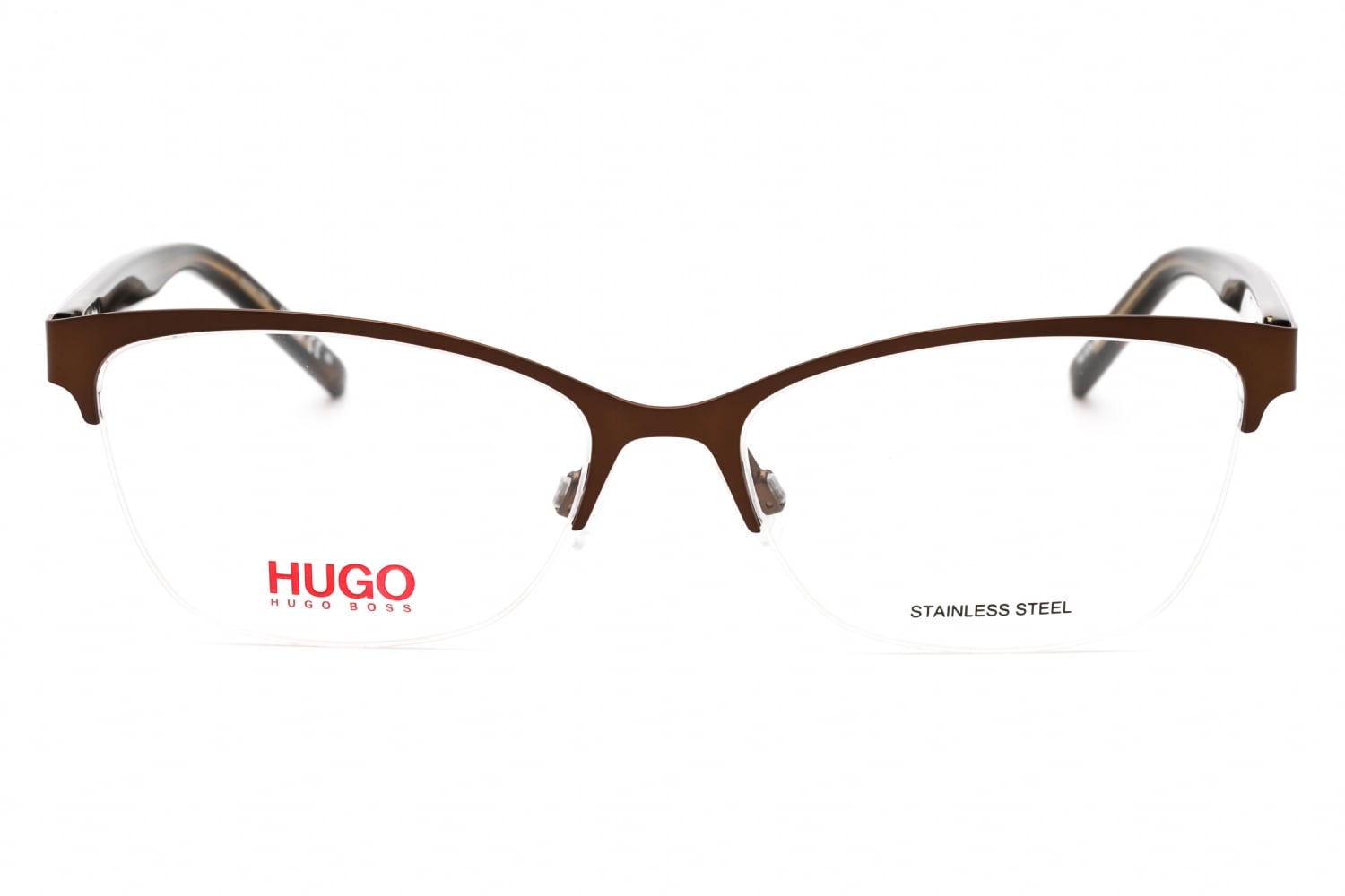 HUGO HG 1079 - Matte Brown, Metal, Cat Eye frame