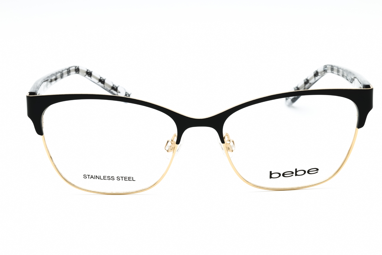 Bebe BB5196 - JET, Metal, Rectangle frame