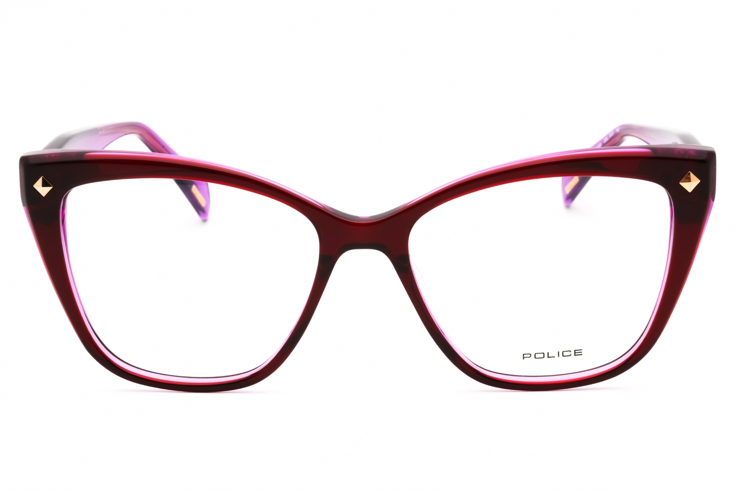 Police VPLM03 - Burgundy/purple, Acetate, Cat Eye frame