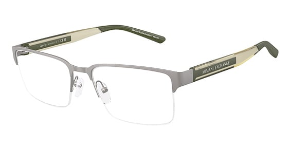 Armani Exchange AX1075 - Matte Gunmetal, Metal, Mixed Shapes frame
