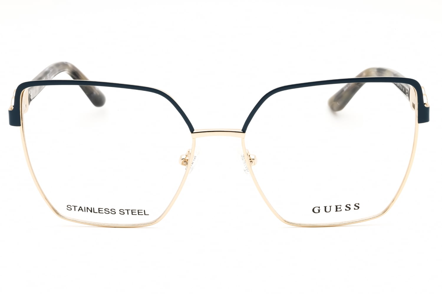Guess GU50229 - Matte Light Blue, Metal, Rectangle frame