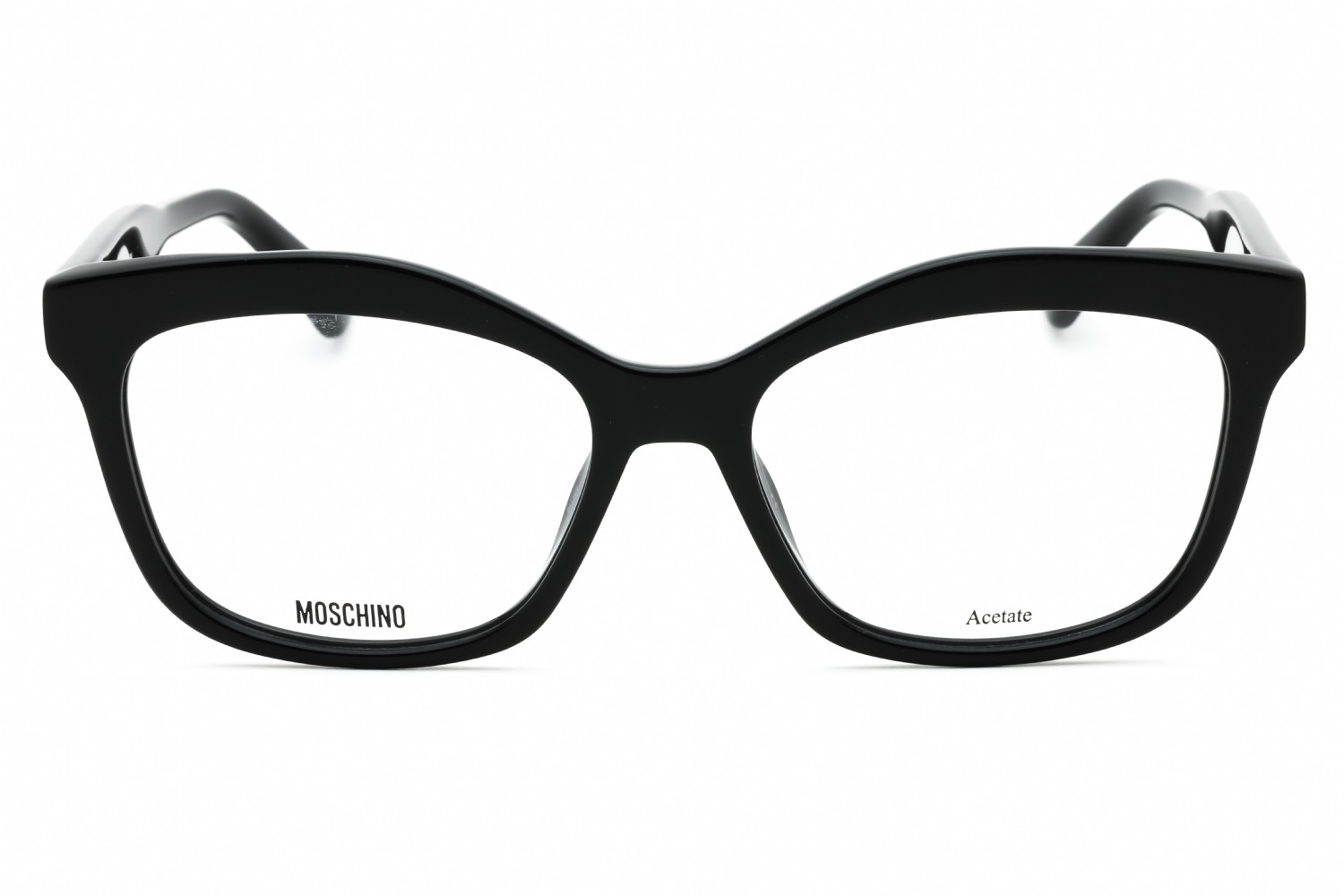 Moschino MOS606 - Black, Plastic, Rectangle frame