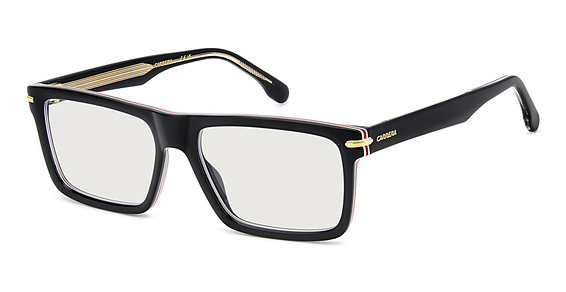 Carrera 344 - 2m22y Blk Gold B, Acetate, Rectangle frame