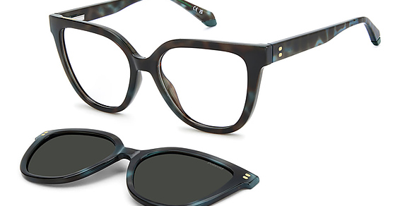 Polaroid PLD D596/C - Cvtm9 Teal Hvn, Plastic, Cat Eye frame