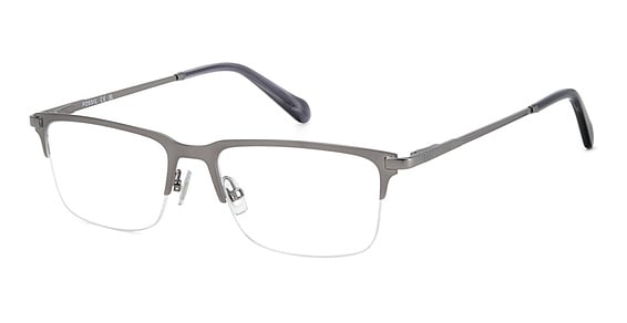 Fossil FOS 7186/G - Matte Dark Ruthenium, Stainless Steel, Rectangle frame
