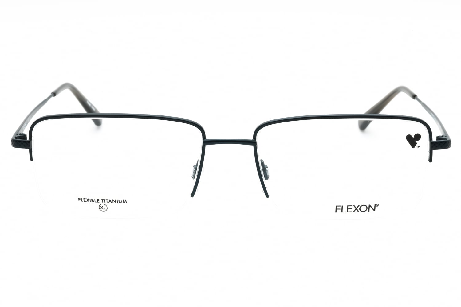 Flexon FLEXON H6073 - Satin Navy, Metal, Rectangle frame