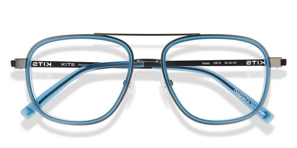 KITS Isaac - Milky Blue, Stainless Steel, Aviator frame