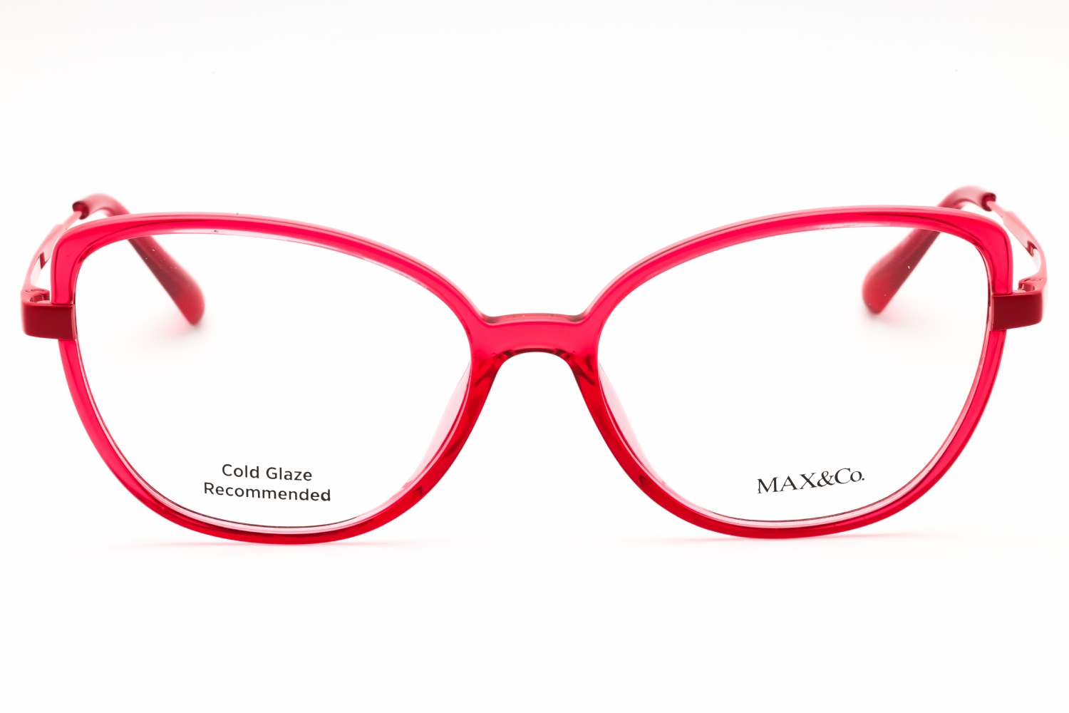 Max & Co MO5079 - Shiny RED, Acetate, Cat Eye frame