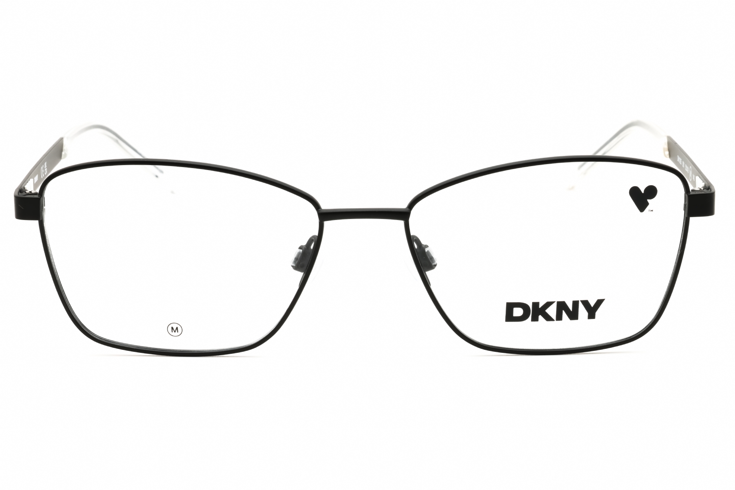 DKNY DK1035 - Satin Black, Metal, Rectangle frame