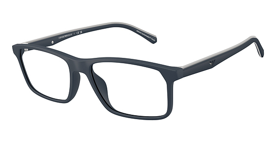 Emporio Armani EA3266U - Matte Blue, Acetate, Rectangle frame