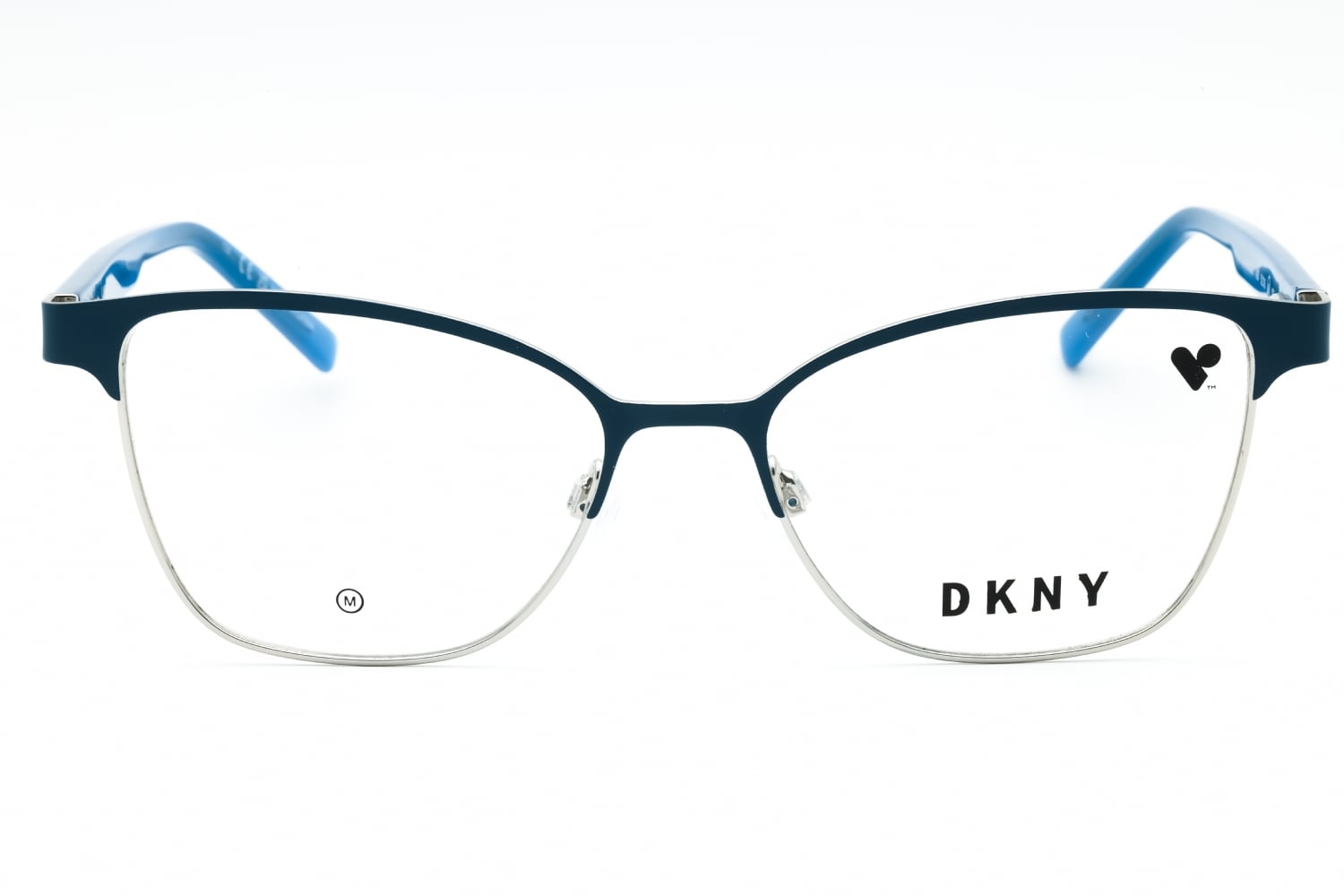 DKNY DK3007 - Blue Teal/silver, Metal, Rectangle frame