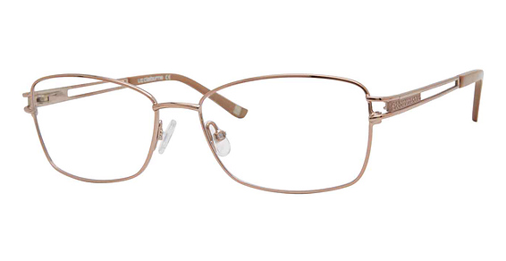 Liz Claiborne L 660 - Coral, Stainless Steel, Rectangle frame