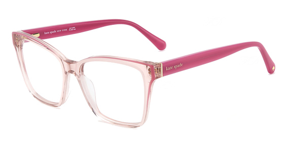 Kate Spade Claudie/G - Pink, Acetate, Rectangle frame