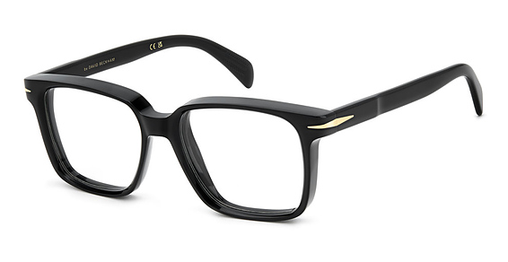 David Beckham DB 7152/US - Black, Acetate, Rectangle frame