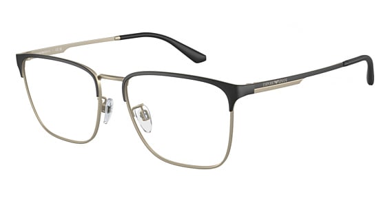Emporio Armani EA1146D - Matte Black, Metal, Oval frame