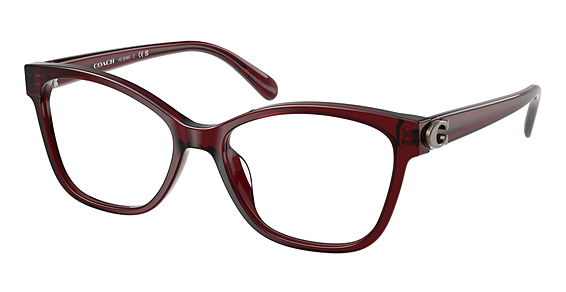 COACH HC6246U - Milky Burgundy, Plastic, Oval frame