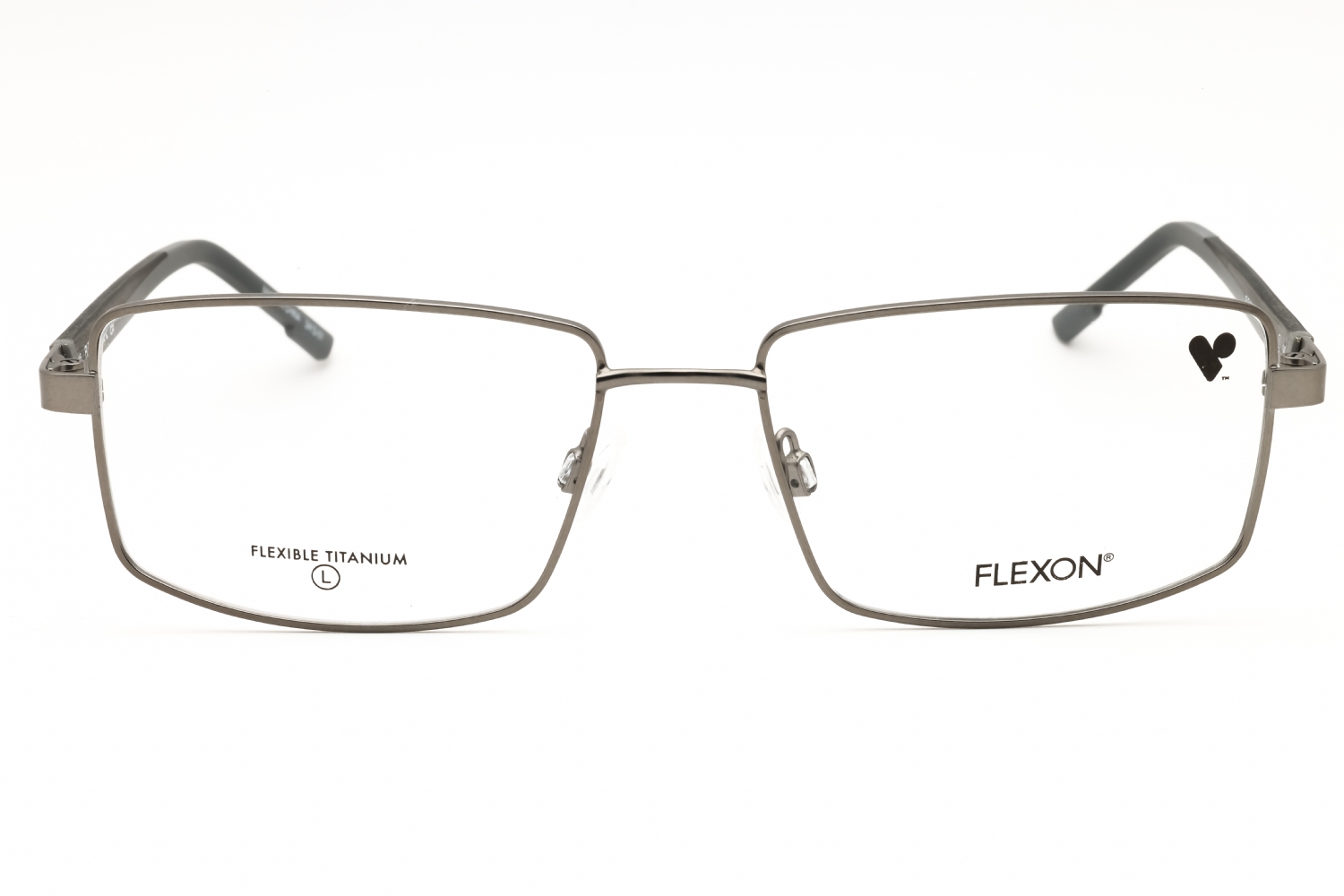 Flexon FLEXON H6085 - Matte Gunmetal, Metal, Rectangle frame