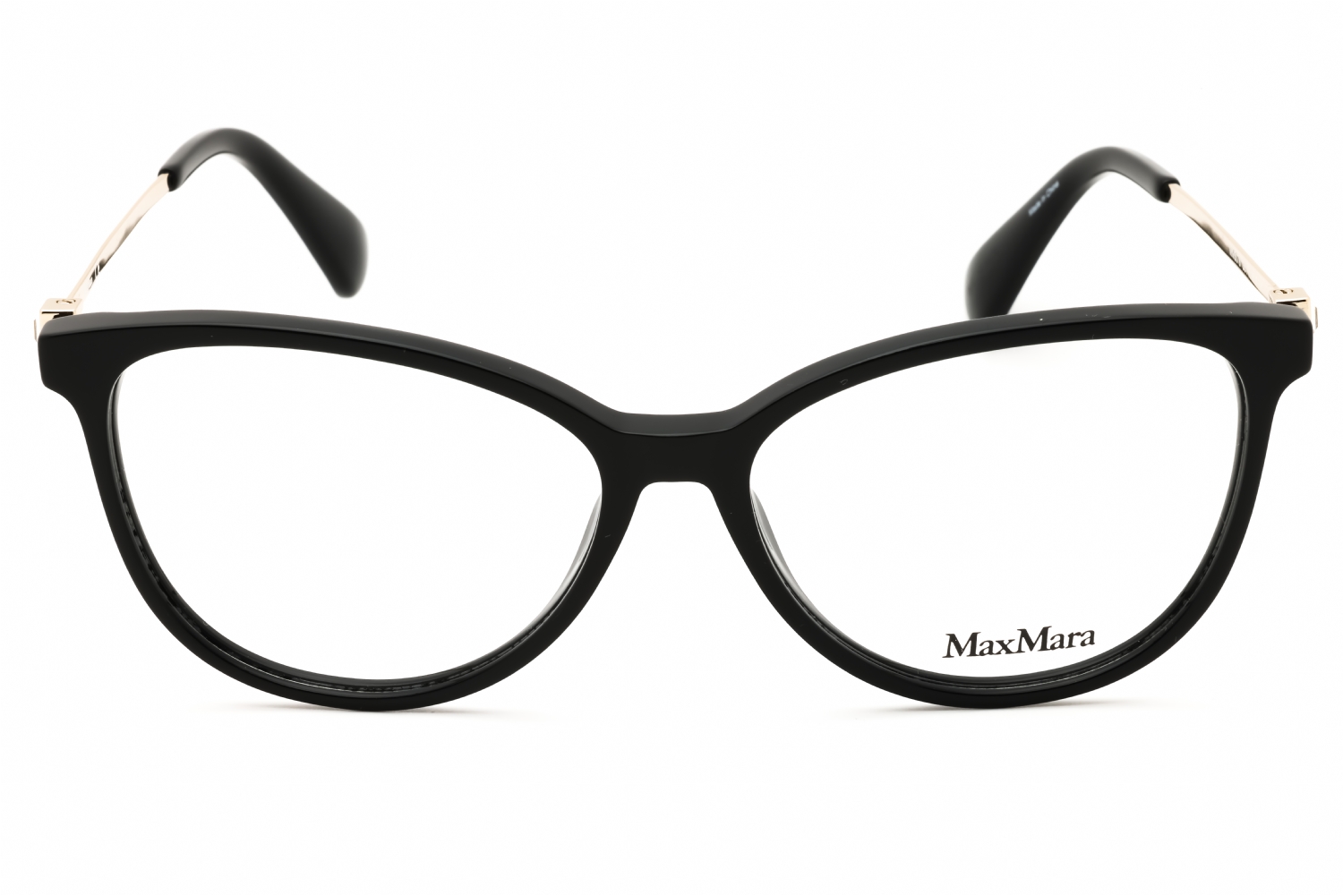Max Mara MM5078 - Shiny Black, Acetate, Round frame