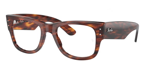 Ray-Ban RX0840V MEGA WAYFARER - Striped Havana, Acetate, Oval frame