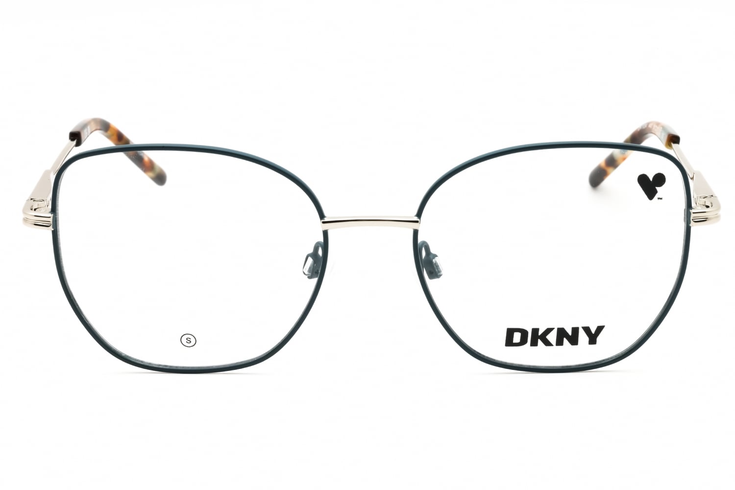 DKNY DK1034 - Teal/silver, Metal, Cat Eye frame
