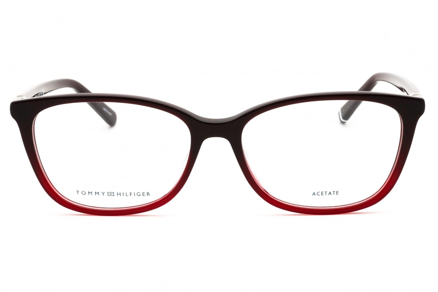 Tommy Hilfiger TH 1965 - Burgundy RED, Plastic, Rectangle frame