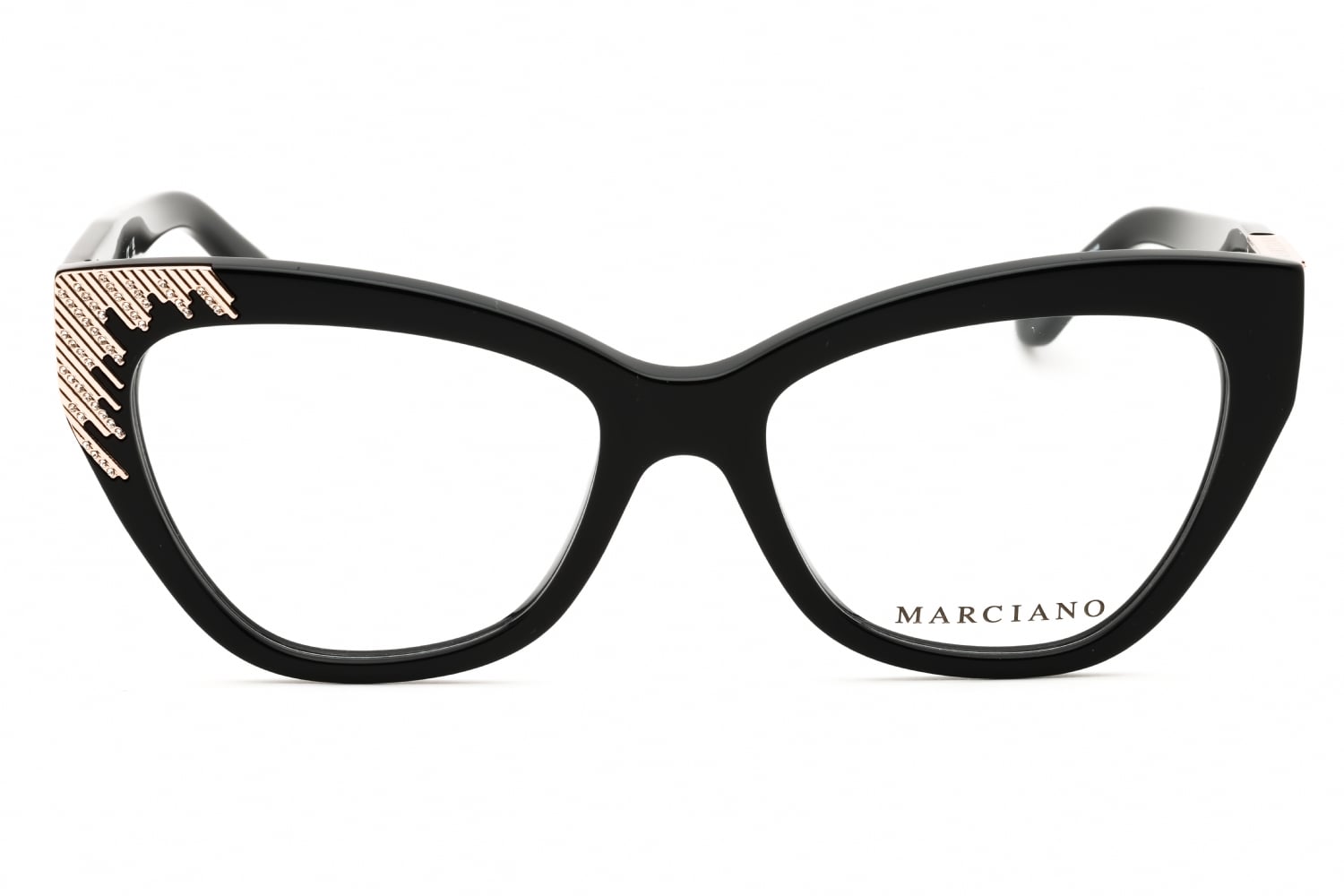 Guess GM50037 - Shiny Black, Acetate, Cat Eye frame