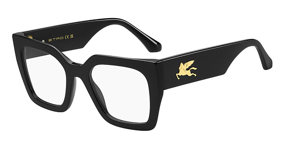 Etro 0109 - Black, Acetate, Rectangle frame