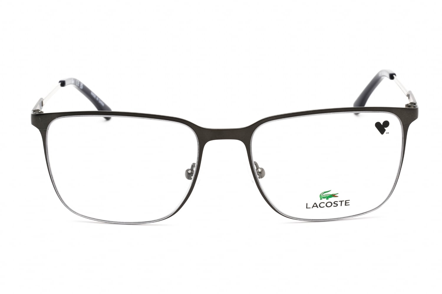 Lacoste L2287 - Matte Dark Grey, Metal, Rectangle frame
