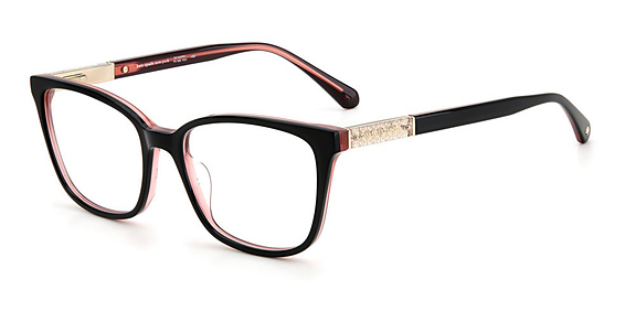 Kate Spade Davina/US - Black Pink, Acetate, Rectangle frame