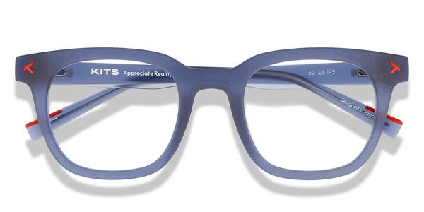 KITS Desi - Matte Transparent Navy, Acetate, Rectangle frame